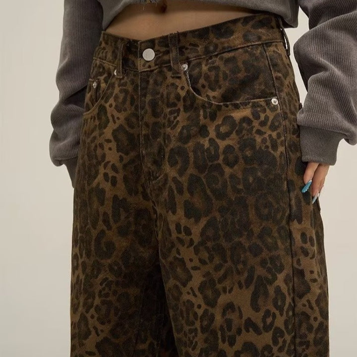 BellesTrove™️ Leopard Print Jeans