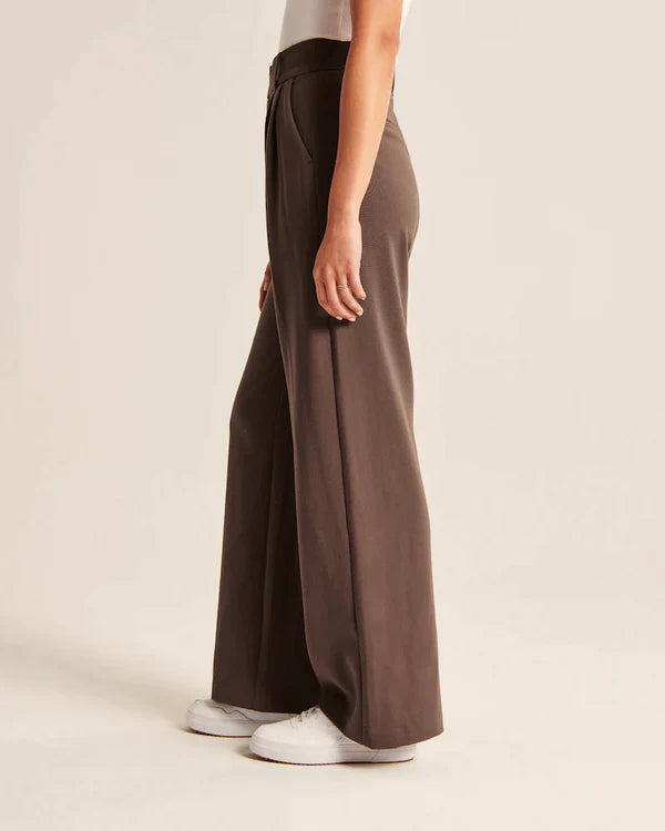 BellesTrove™ Wide Leg Tailored Pants