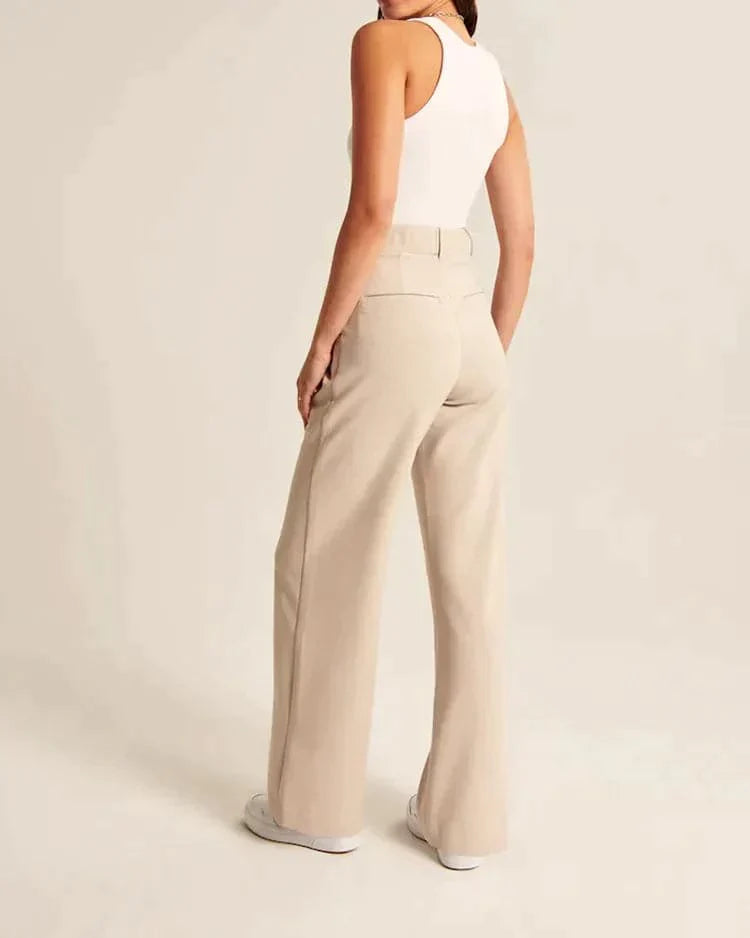 BellesTrove™ Wide Leg Tailored Pants