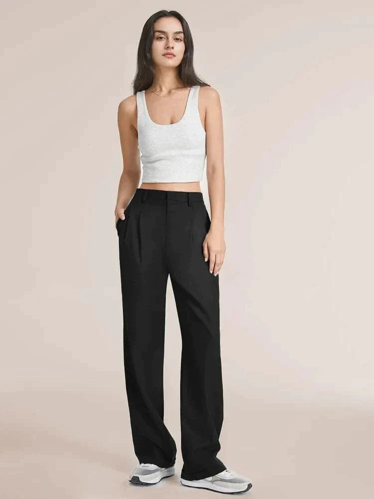 BellesTrove™ Wide Leg Tailored Pants