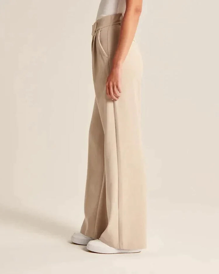 BellesTrove™ Wide Leg Tailored Pants