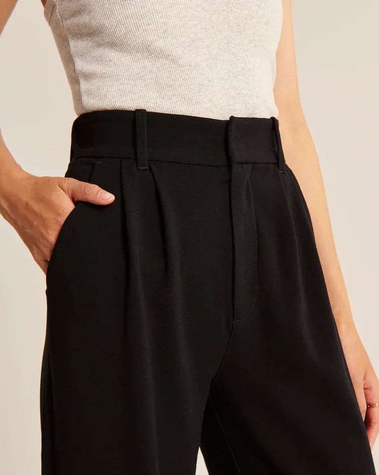 BellesTrove™ Wide Leg Tailored Pants